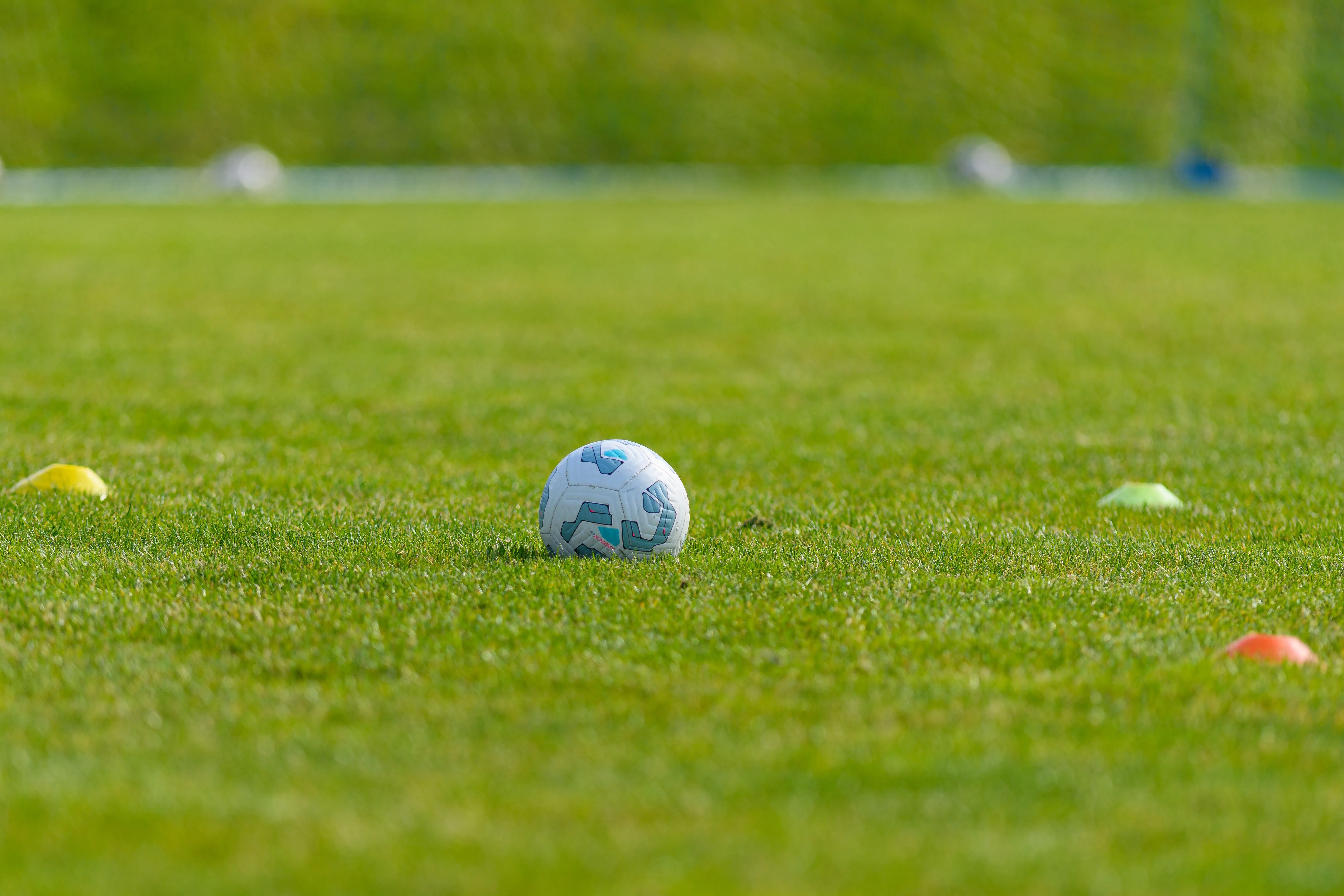 A South Van FC soccer field showing a ball and soccer field