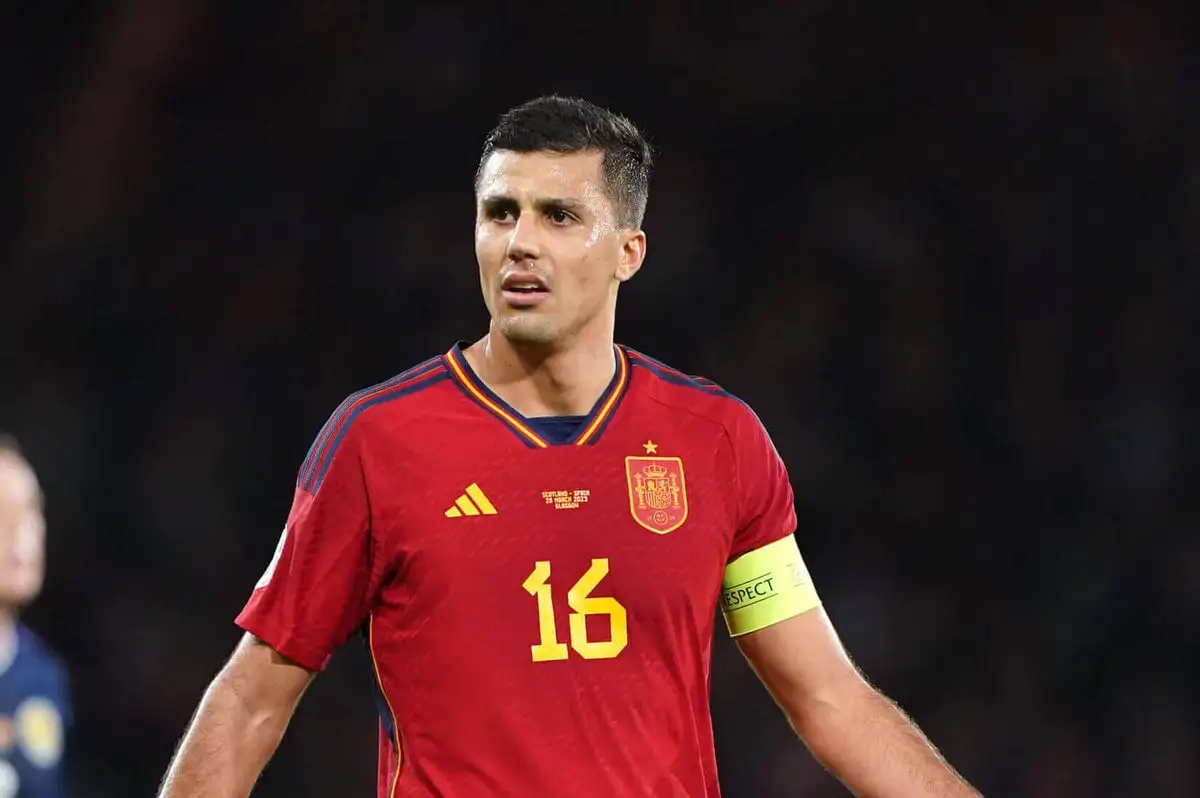 Rodri in action at the 2026 World Cup